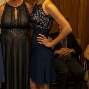 Dress navy blue formal